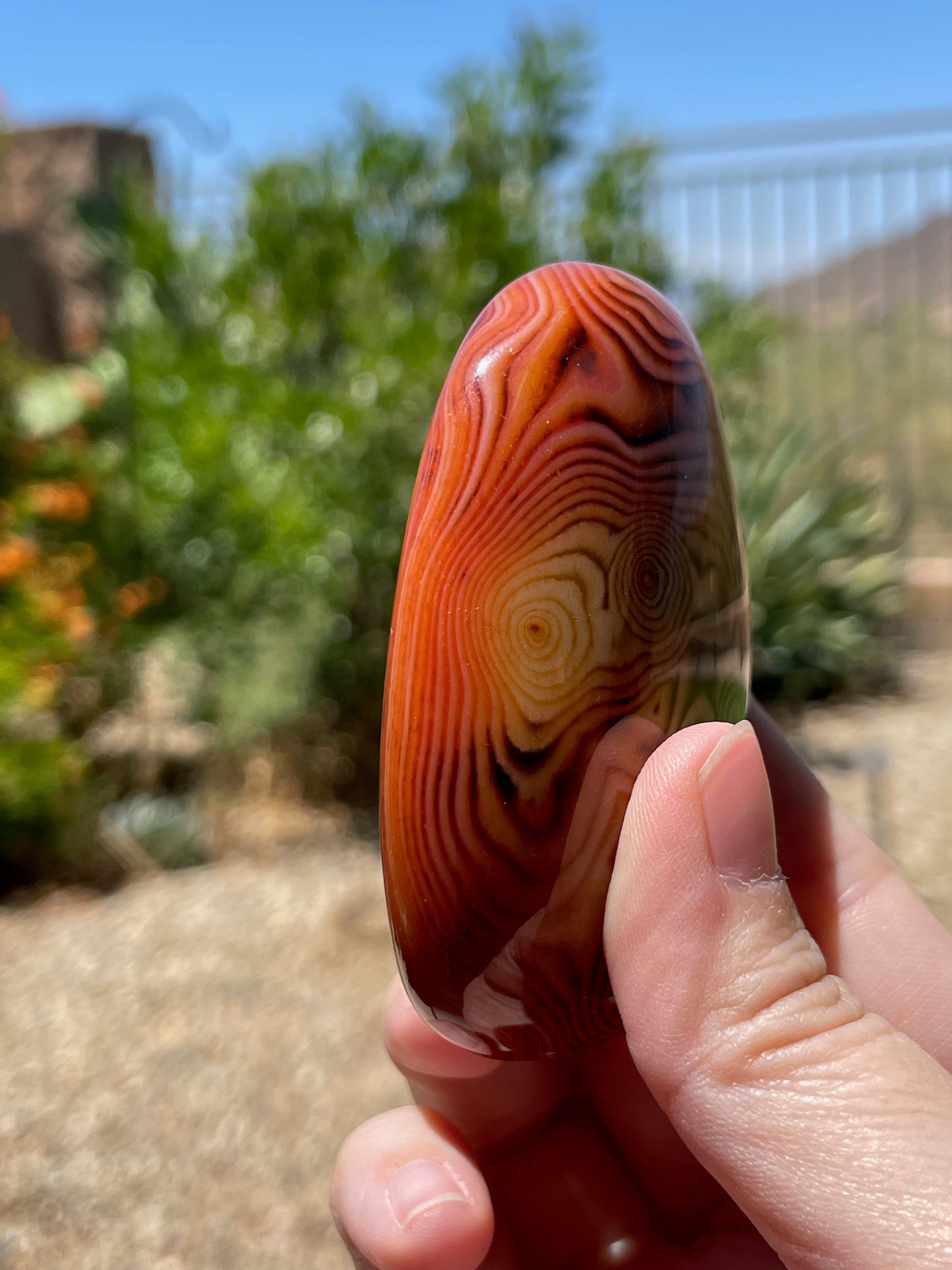 Sardonyx Palm Stone Gallet - P04