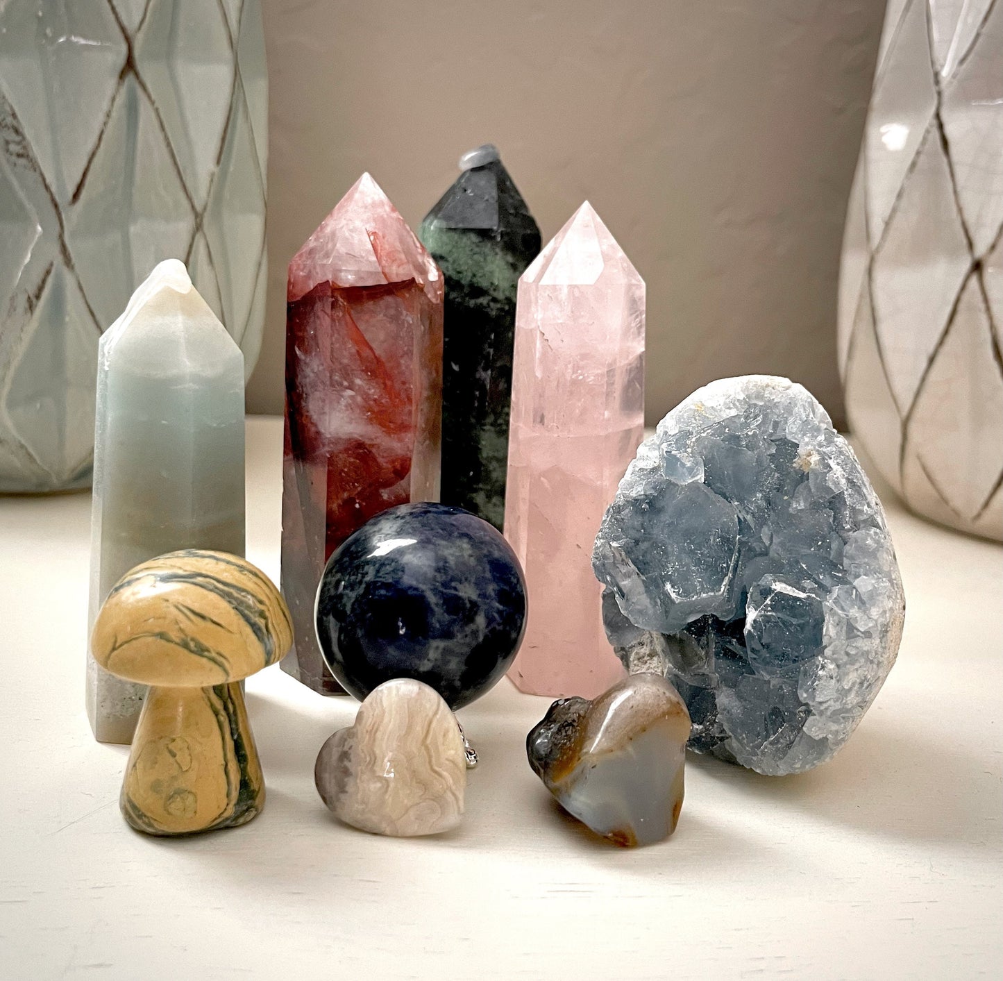 Medium Crystal Mystery Box, Towers, Spheres, Carvings, Raw Specimens, Tumbles