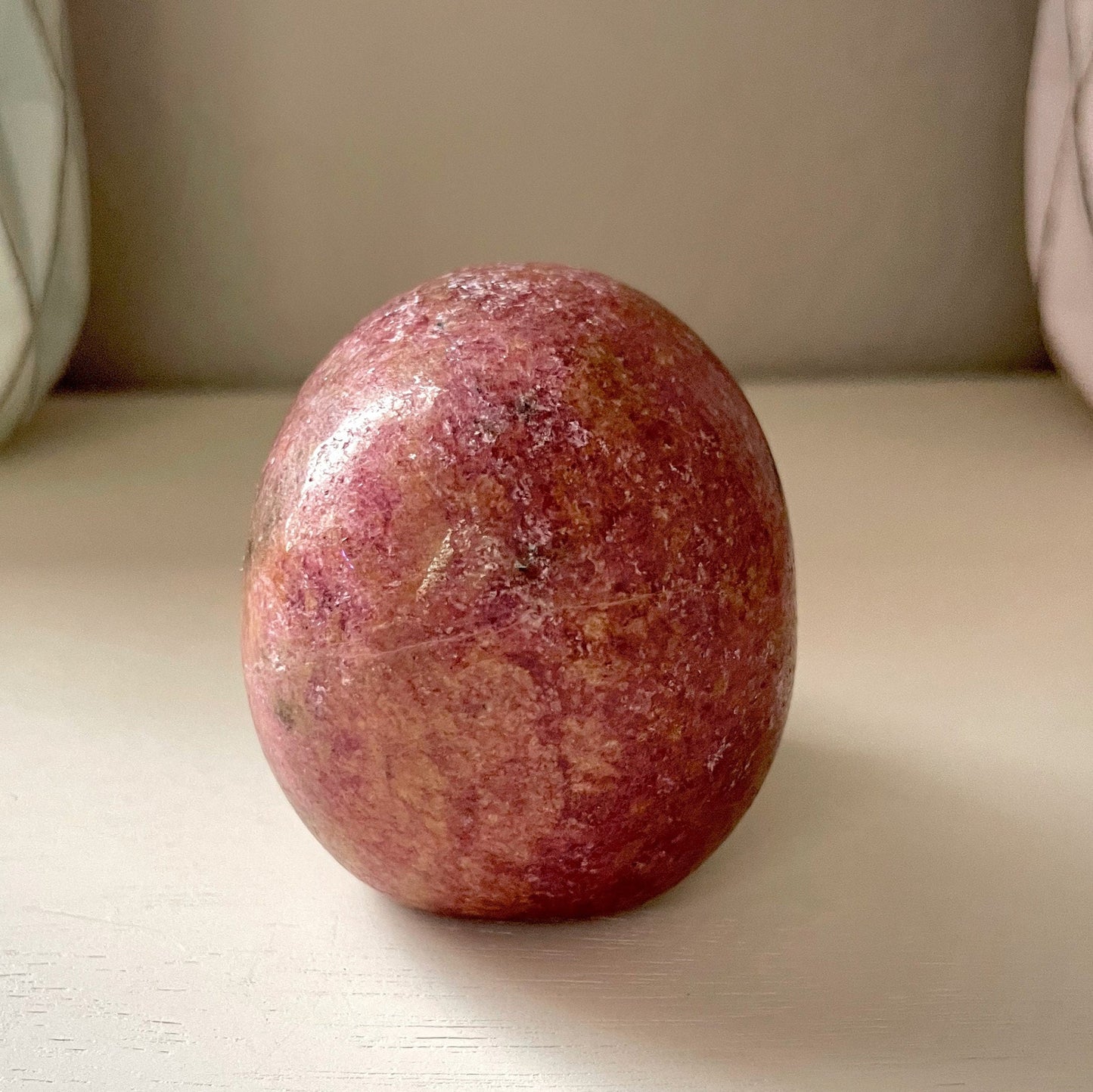 Pink Rhodonite Skull, Rhodonite Crystal, Hand Carved, Halloween Gift