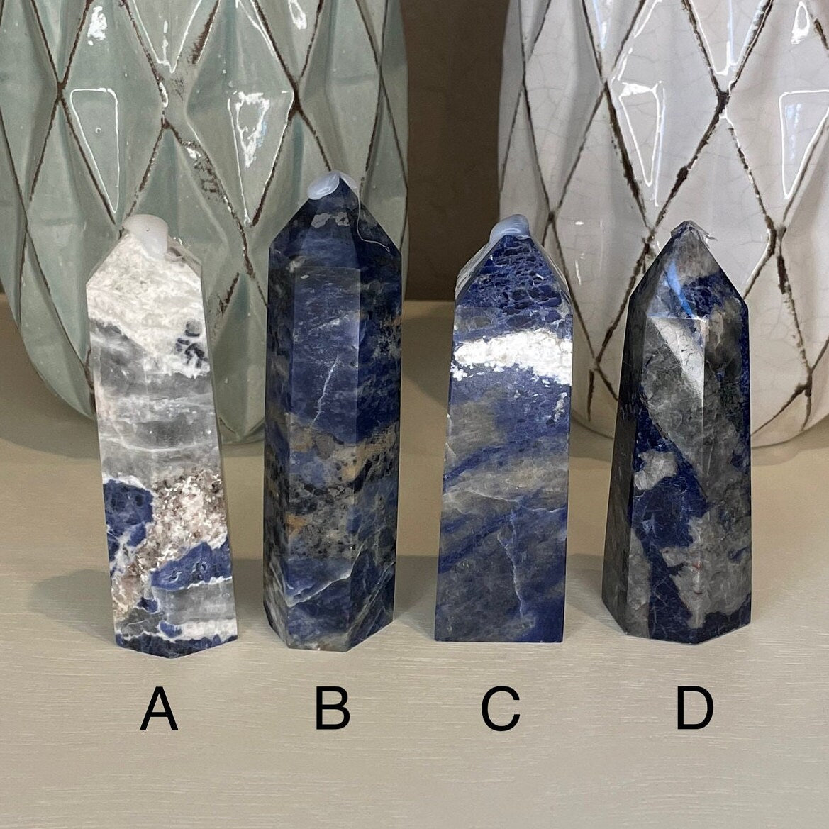 Natural Medium Sodalite Crystal Tower - You Choose