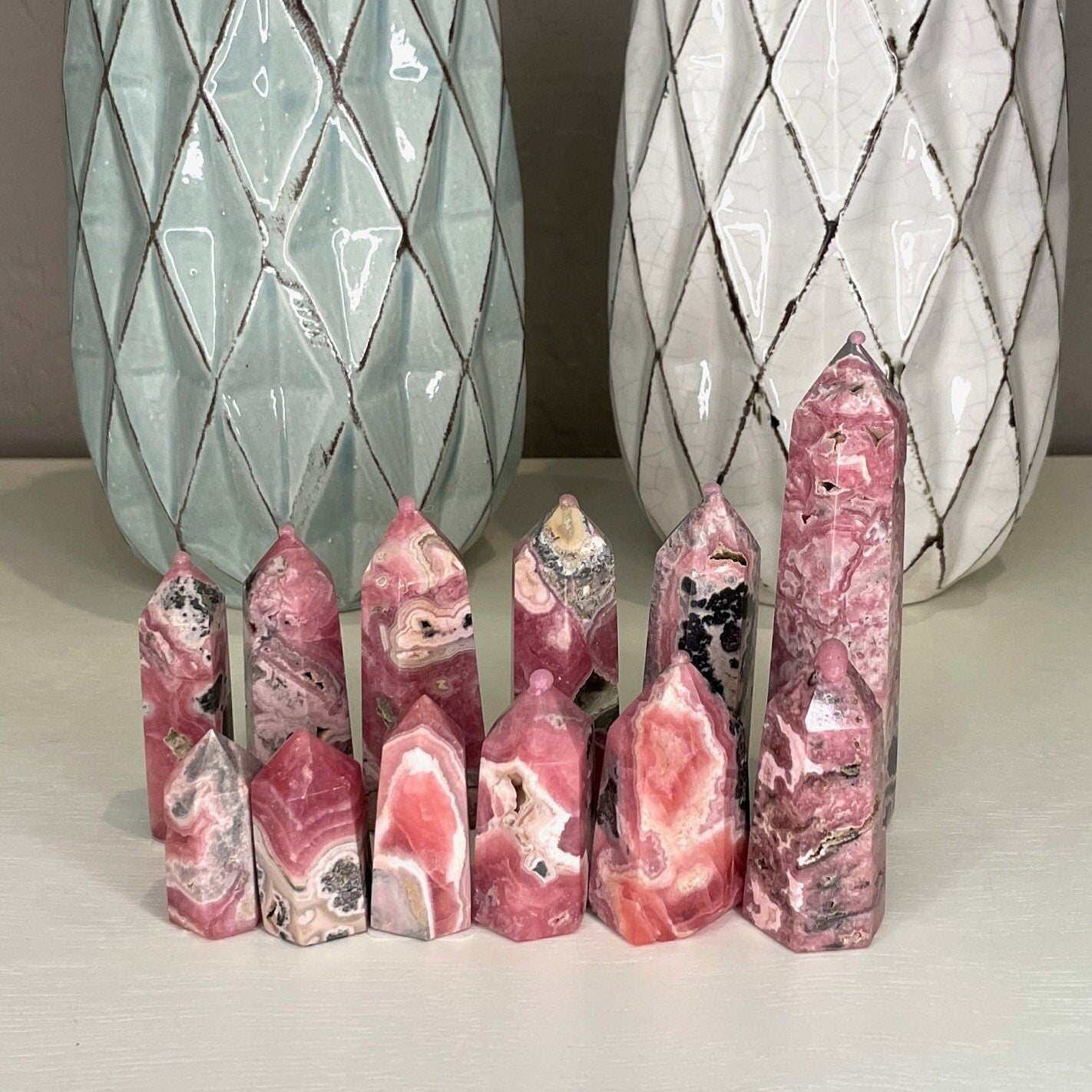 Small Rhodochrosite Tower, Natural Crystal, You Choose