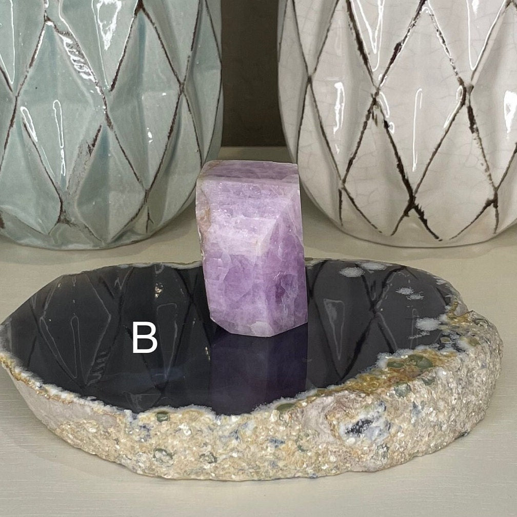 Raw Purple Kunzite Polished Freeform Chunk