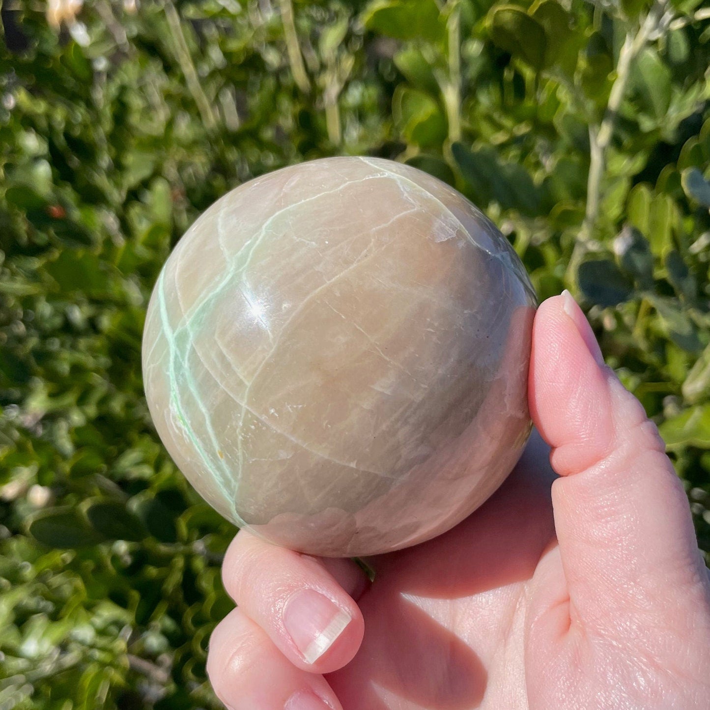 Garnierite Green Moonstone Sphere