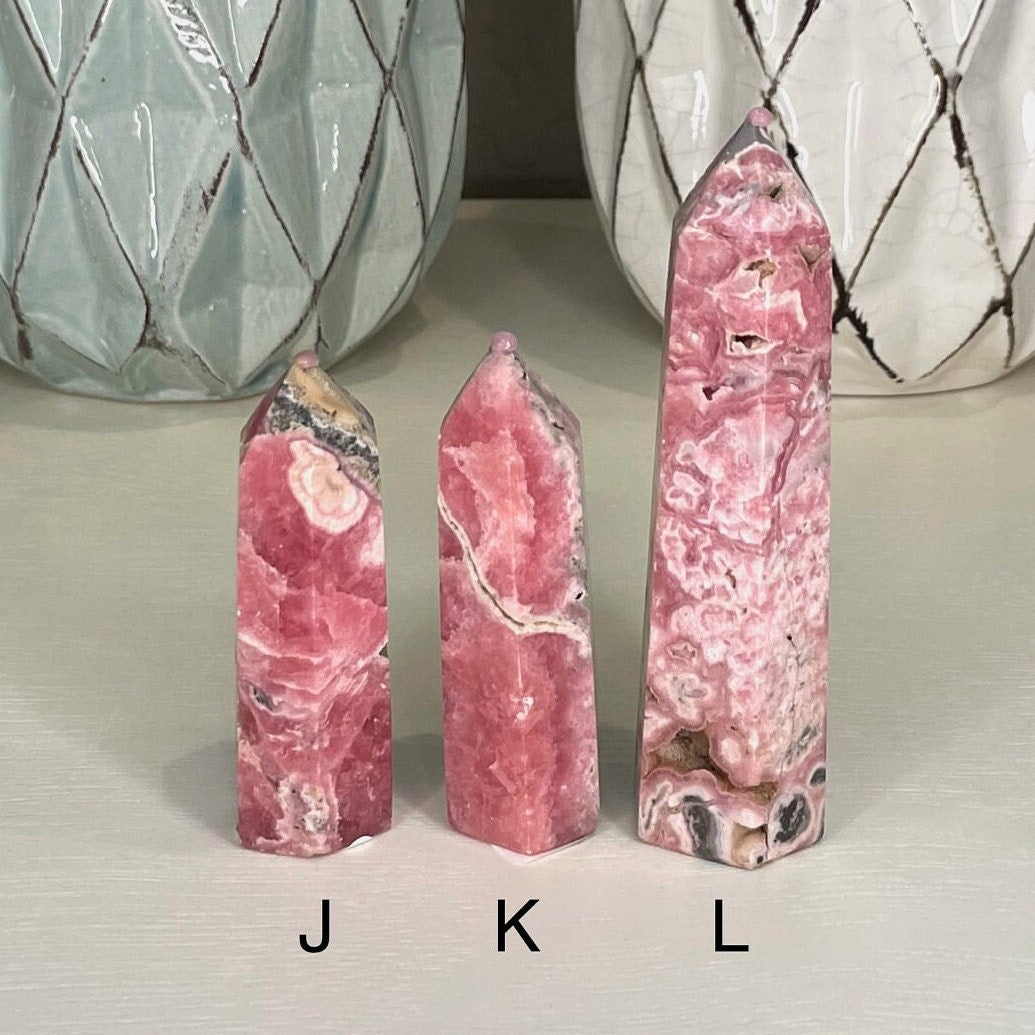 Small Rhodochrosite Tower, Natural Crystal, You Choose