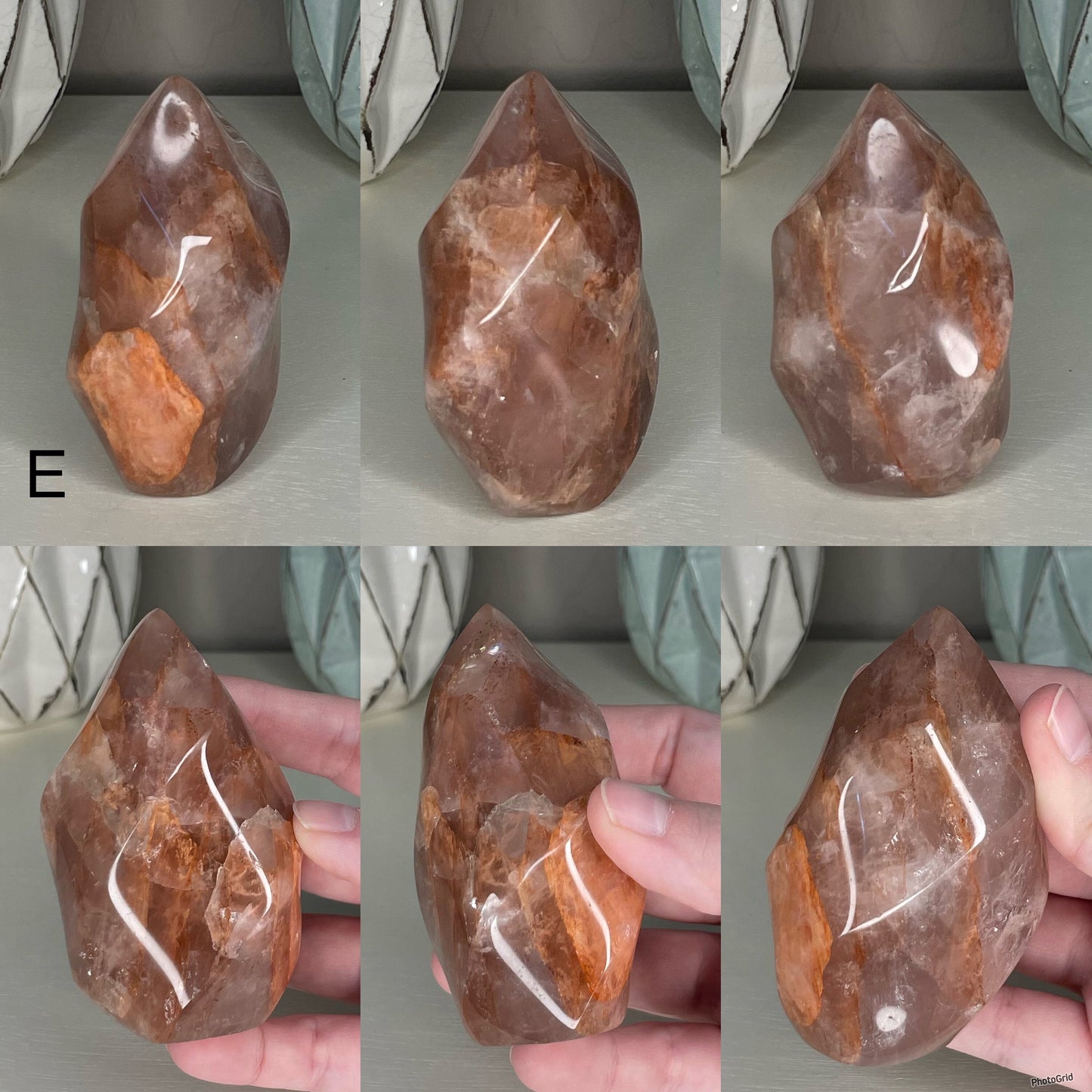 You Choose - Fire Quartz Flame, Polished Natural Crystal with Rainbows