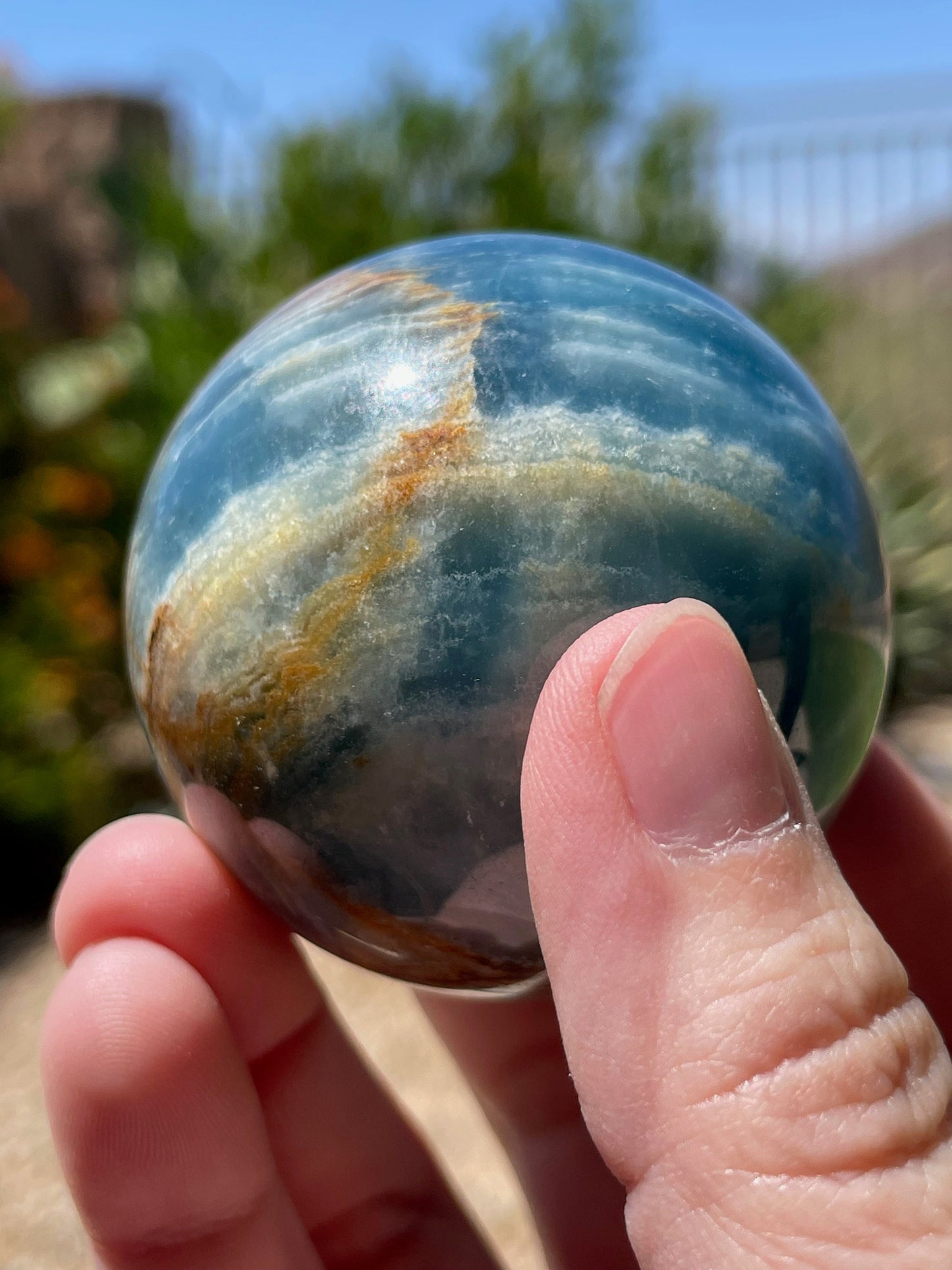 Lemurian Calcite Sphere