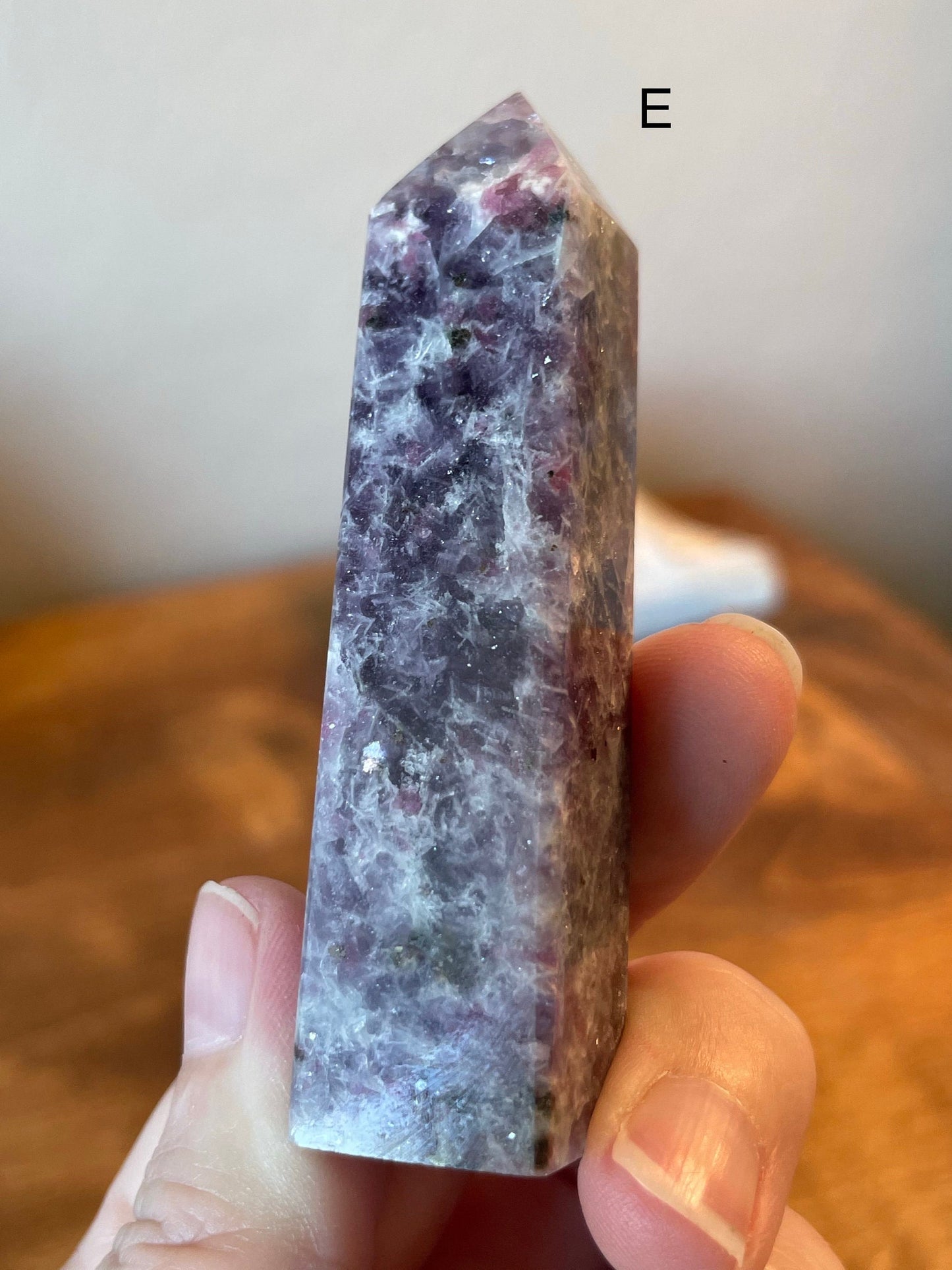 Gem Lepidolite Unicorn Stone Tower