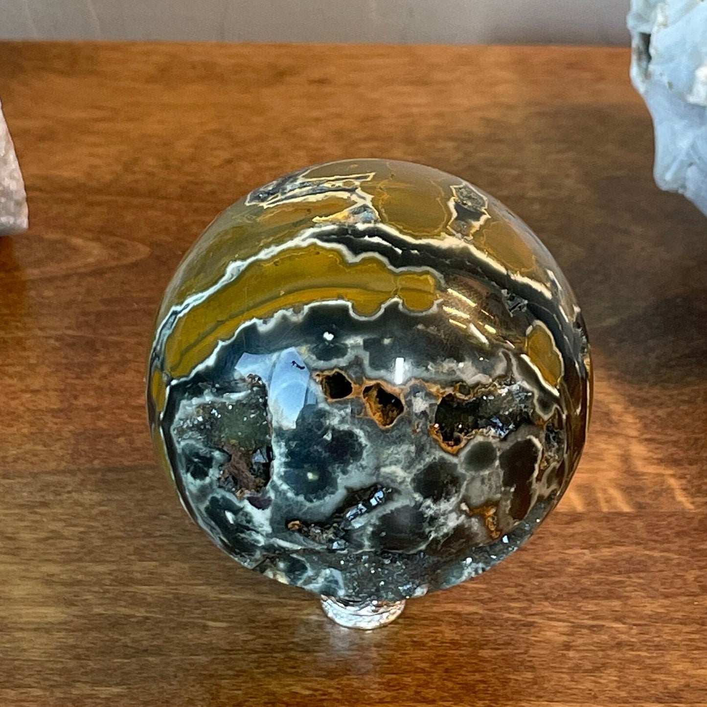 Orbicular Jasper Sphere