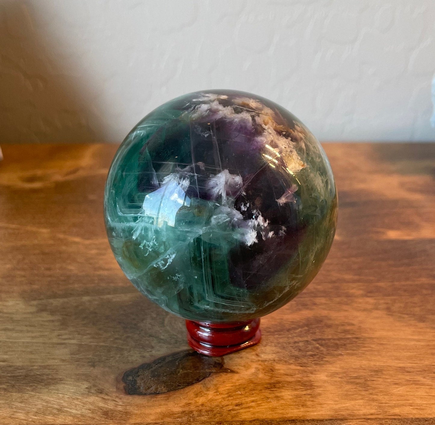 Rainbow Fluorite Sphere