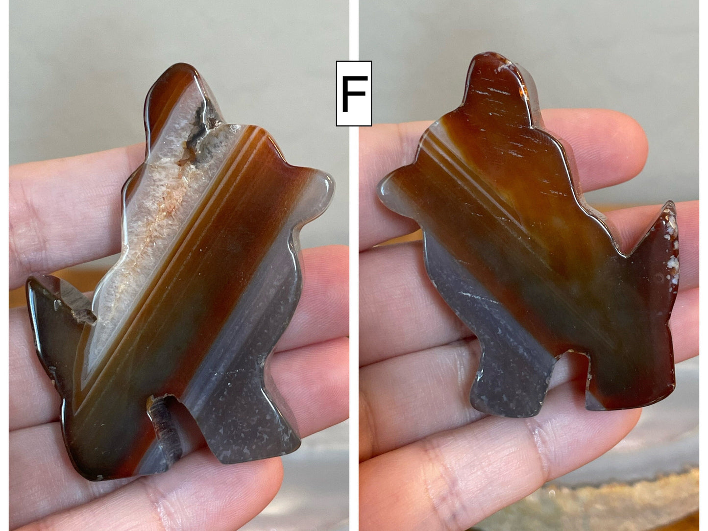Carnelian-Sardonyx Animal Carvings