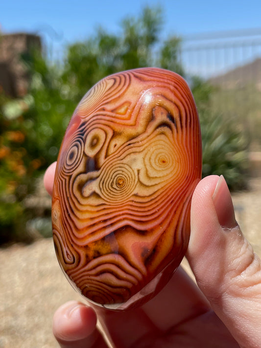 Sardonyx Palm Stone Gallet - P04