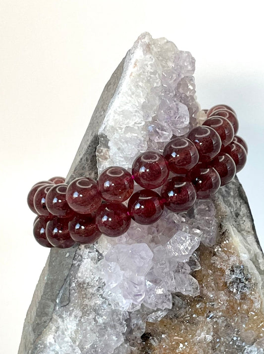 10mm Strawberry Quartz Bracelet