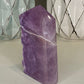 Purple Raw Edge Fluorite, Natural Crystal Slab
