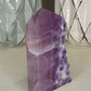 Purple Raw Edge Fluorite, Natural Crystal Slab