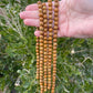 Natural 8mm Walnut Stone Beads, Wood Stone