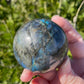 Blue Flash Labradorite Sphere