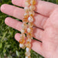 8mm Yellow Amethyst (Citrine) Natural Crystal Beads