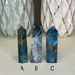 Natural Deep Blue Apatite Tower, You Choose