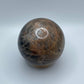 Stunning Black Moonstone Sphere with Silver Flash