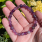 6mm Rainbow Fluorite Crystal Bracelet