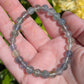 6mm Rainbow Fluorite Crystal Bracelet