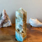 Medium Caribbean Calcite Tower with Druzy and Aragonite