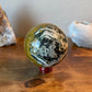 Large 78mm Orbicular Jasper Sphere with Druzy