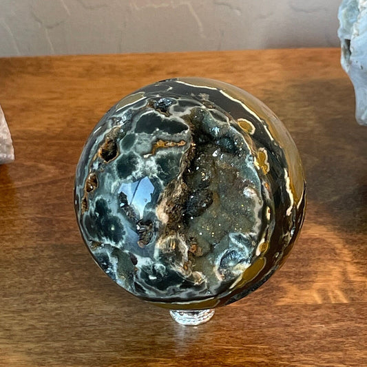 Orbicular Jasper Sphere