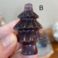 Fluorite Holiday Tree Carving