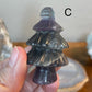 Fluorite Holiday Tree Carving