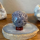 Medium 54mm Grape Agate Sphere, Bi-Color