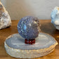 Medium 54mm Grape Agate Sphere, Bi-Color