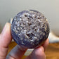 Sparkly Deep Purple Grape Agate Sphere