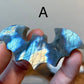 Imperfect Flashy Labradorite Bat Carving