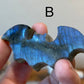 Imperfect Flashy Labradorite Bat Carving