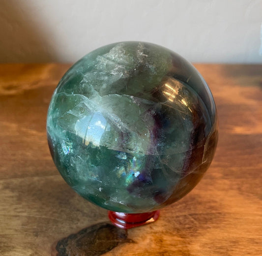 Rainbow Fluorite Sphere