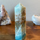 Medium Caribbean Calcite Tower with Druzy and Aragonite