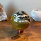 Large 78mm Orbicular Jasper Sphere with Druzy