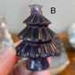Fluorite Holiday Tree Carving