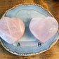 Rose Quartz Heart Carving