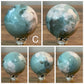 Green Flower Agate Sphere