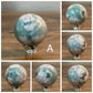 Green Flower Agate Sphere