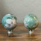 Green Flower Agate Sphere