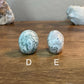 You Choose, Moss and Tree Agate Skull Carvings