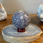 Medium 54mm Grape Agate Sphere, Bi-Color