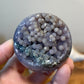 Medium 54mm Grape Agate Sphere, Bi-Color