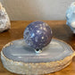 Sparkly Deep Purple Grape Agate Sphere