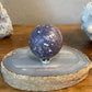 Sparkly Deep Purple Grape Agate Sphere